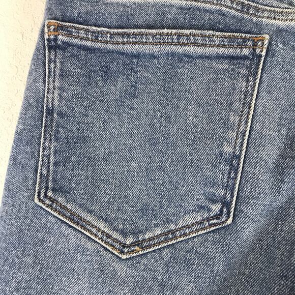 Madewell The Petite Girljean in Berryton Wash Distressed High Rise Jeans 25P - Picture 11 of 14